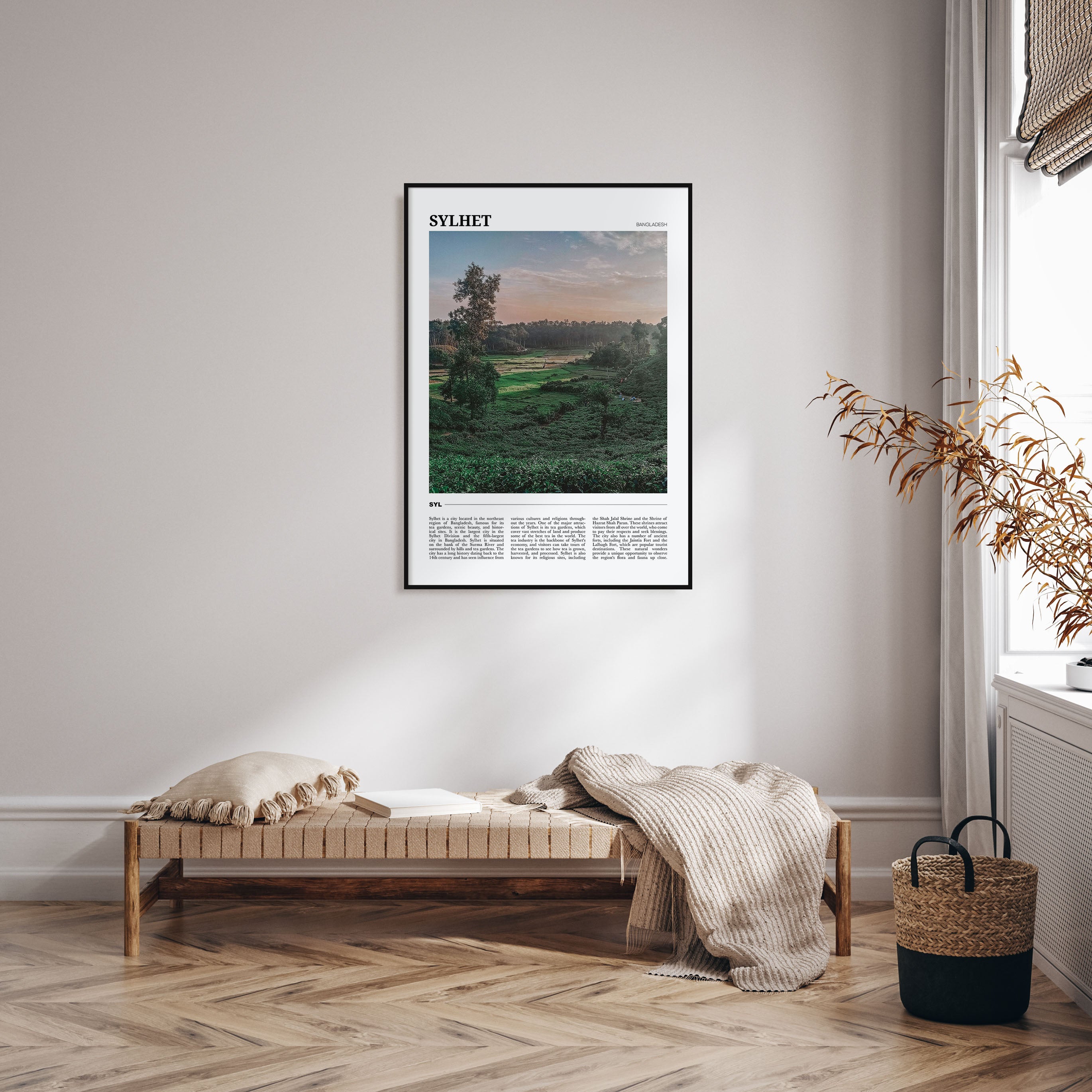 Sylhet Travel Color Poster