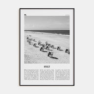 Sylt Travel B&W Poster