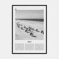 Sylt Travel B&W Poster