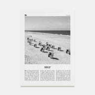 Sylt Travel B&W Poster