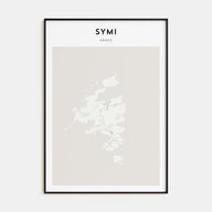 Symi Map Portrait Poster