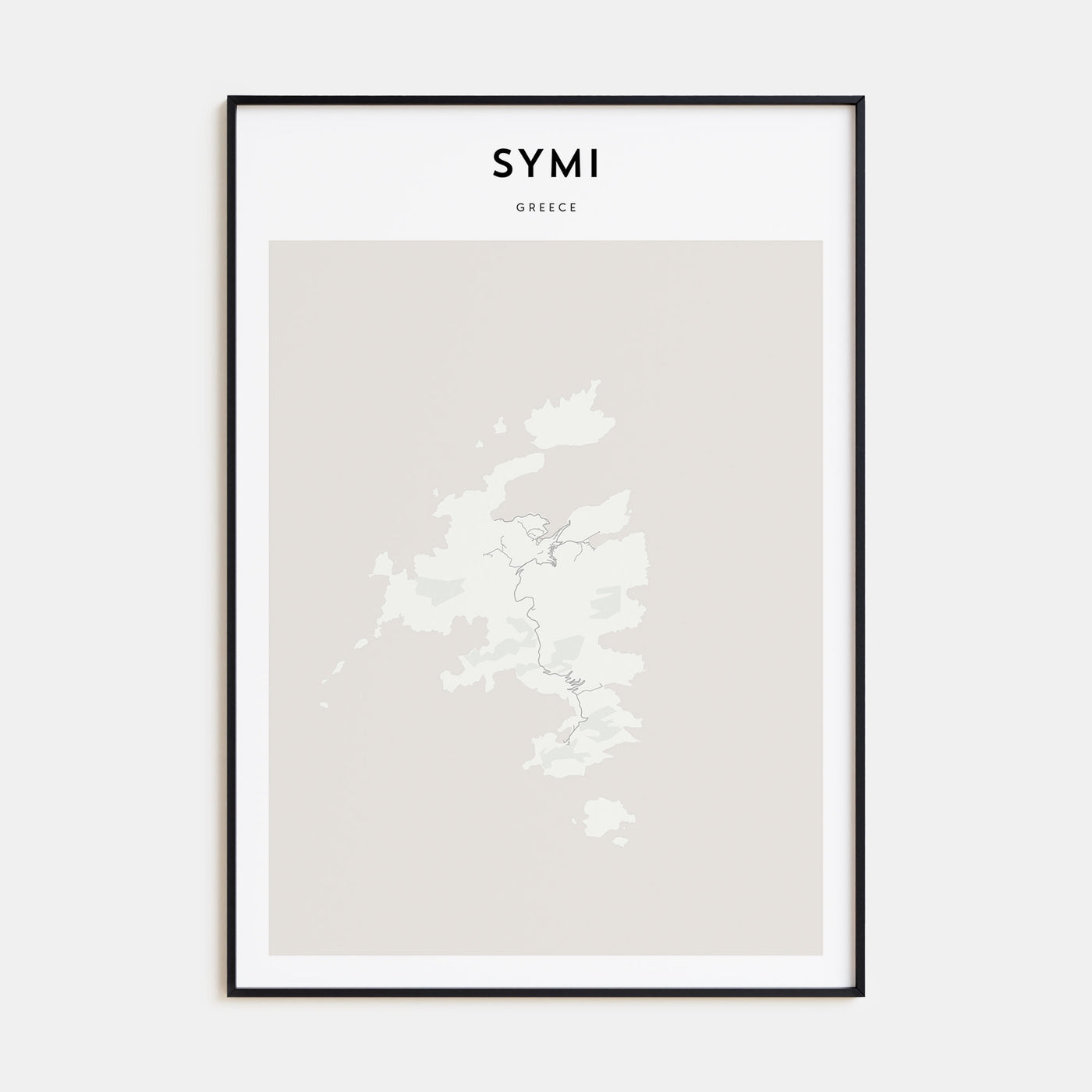Symi Map Portrait Poster