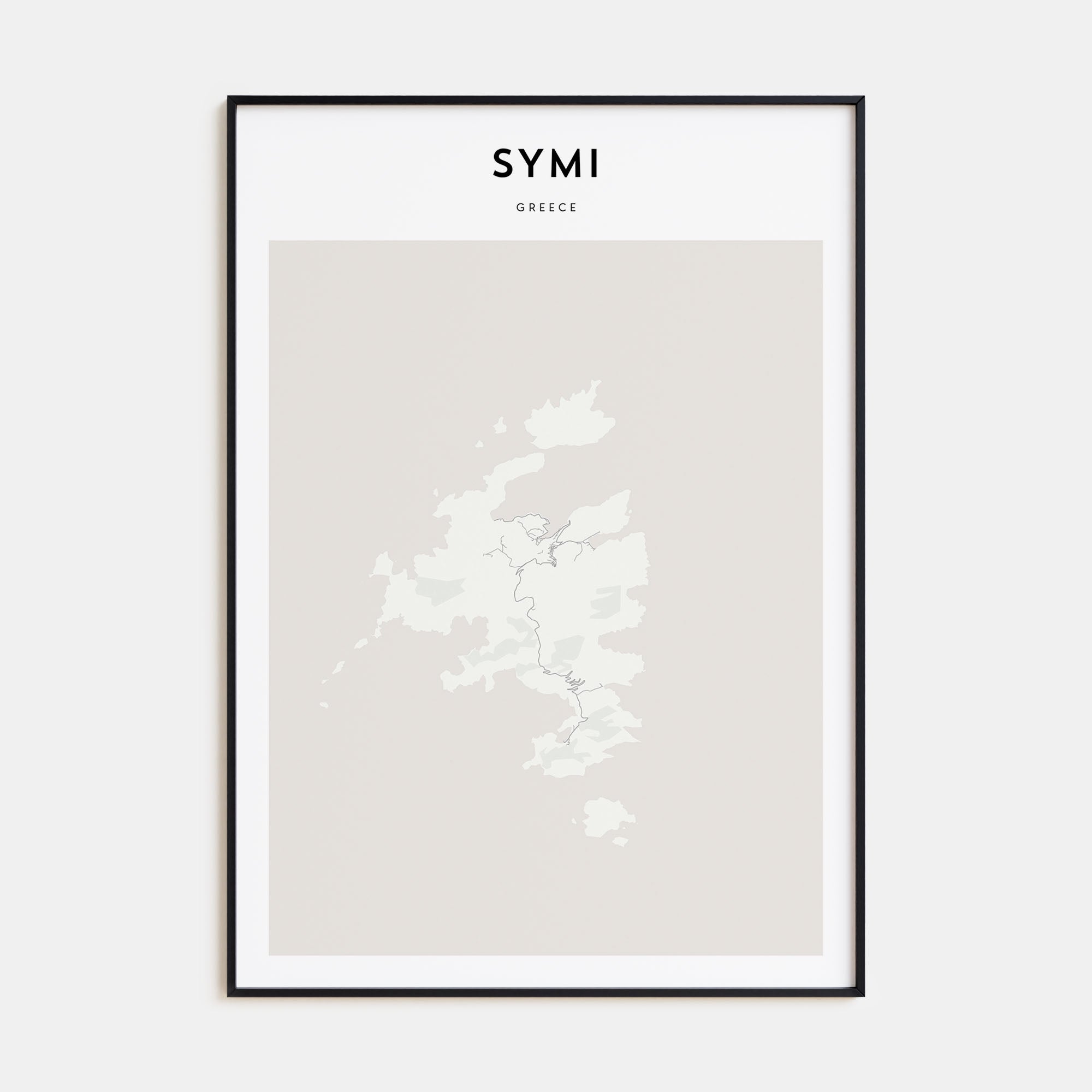 Symi Map Portrait Poster