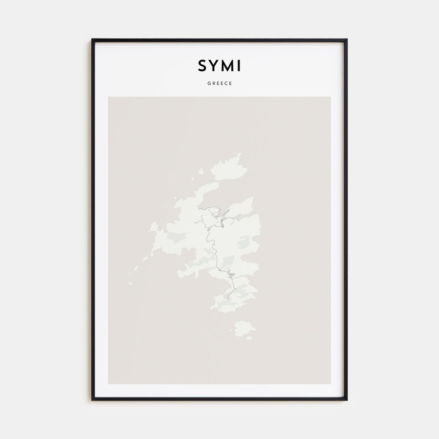 Symi Map Portrait Poster