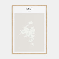 Symi Map Portrait Poster