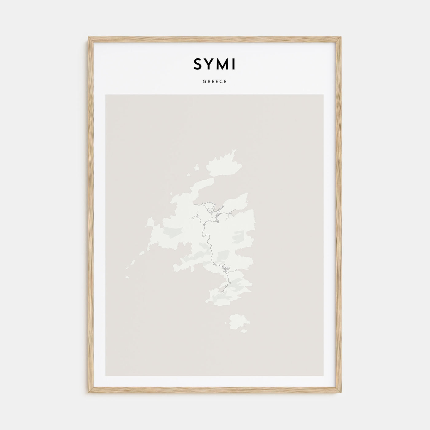 Symi Map Portrait Poster