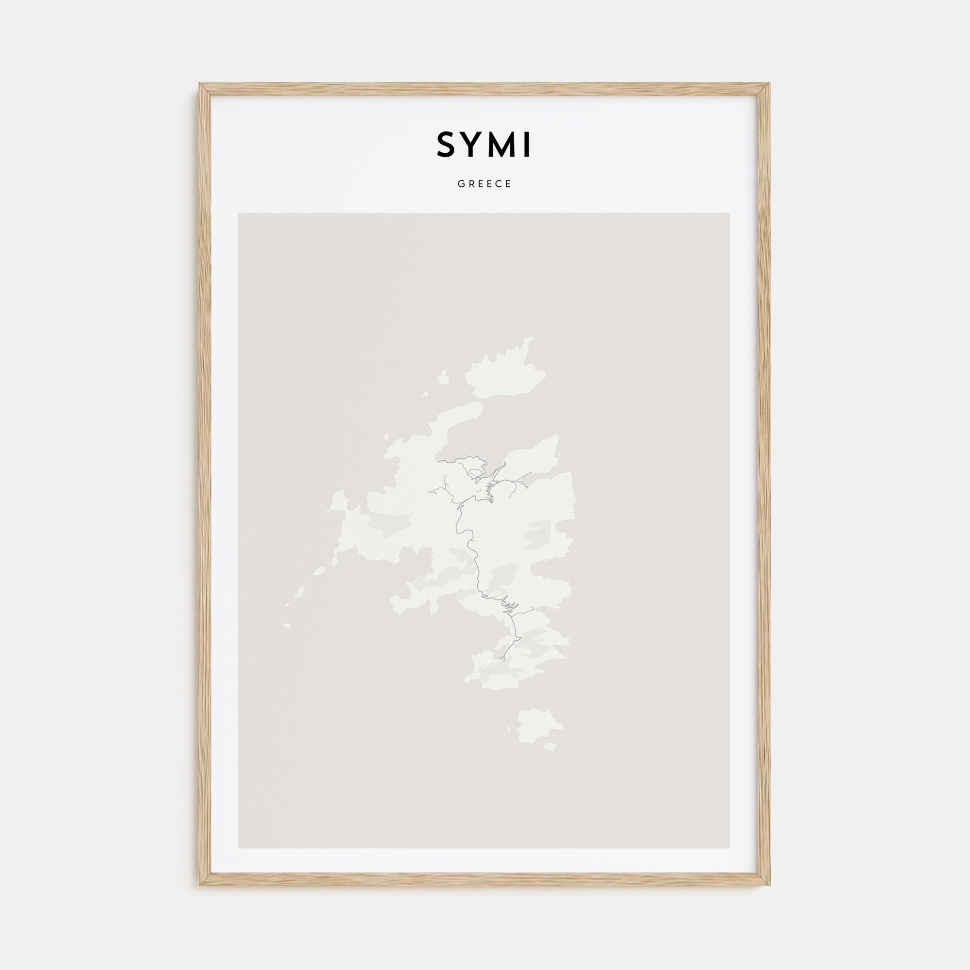 Symi Map Portrait Poster