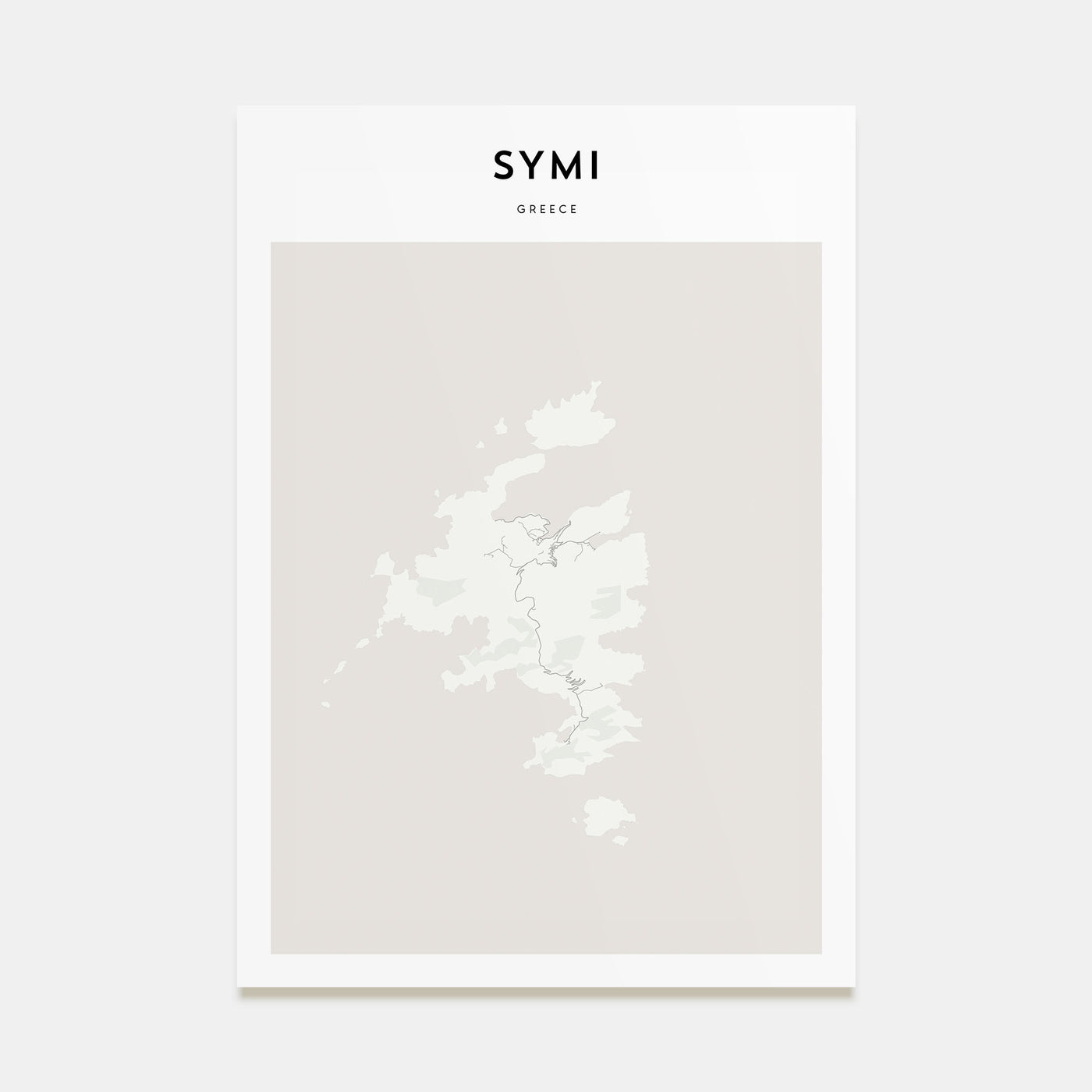 Symi Map Portrait Poster