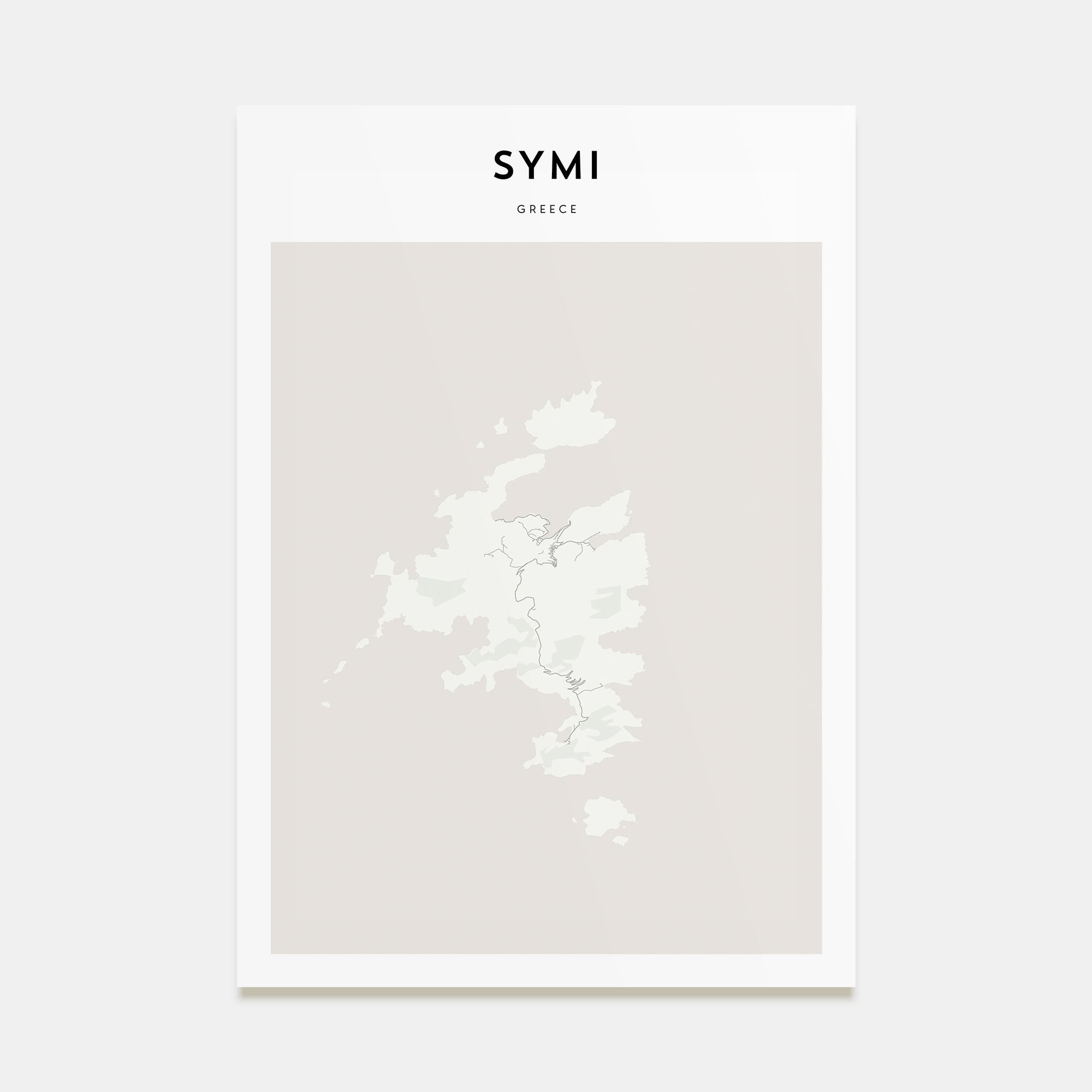 Symi Map Portrait Poster