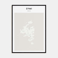 Symi Map Portrait Poster