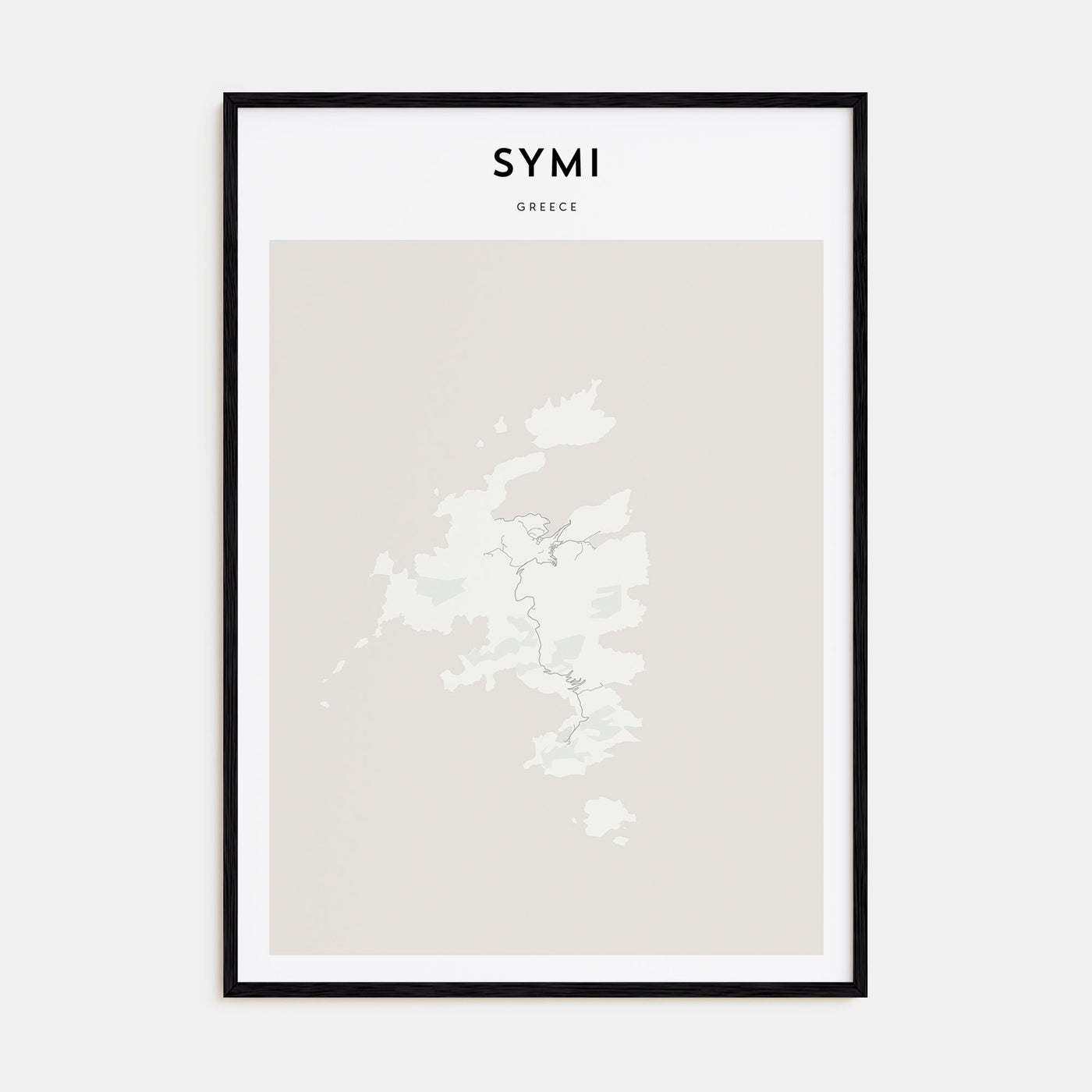 Symi Map Portrait Poster