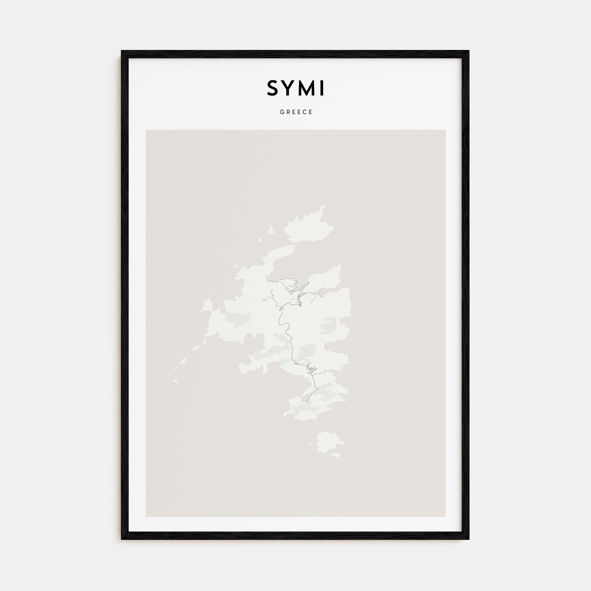 Symi Map Portrait Poster
