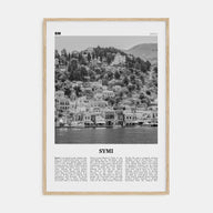 Symi Travel B&W Poster