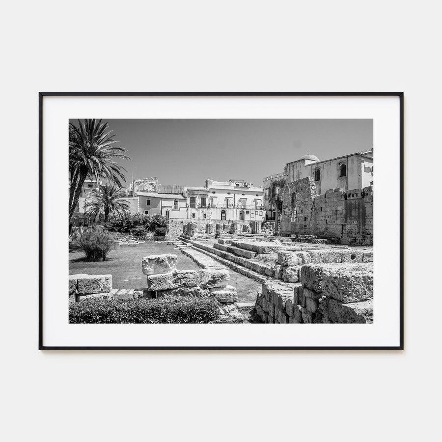Syracuse, Italy Landscape B&W Poster