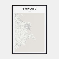 Syracuse, Italy Map Portrait Poster
