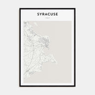 Syracuse, Italy Map Portrait Poster