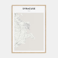 Syracuse, Italy Map Portrait Poster