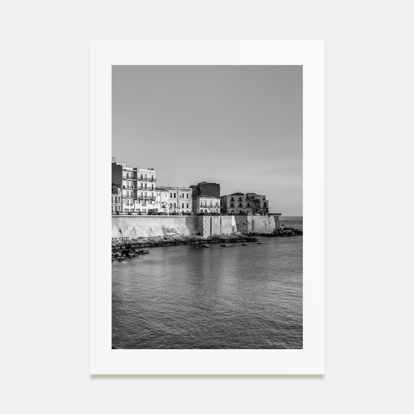 Syracuse, Italy Photo B&W Poster