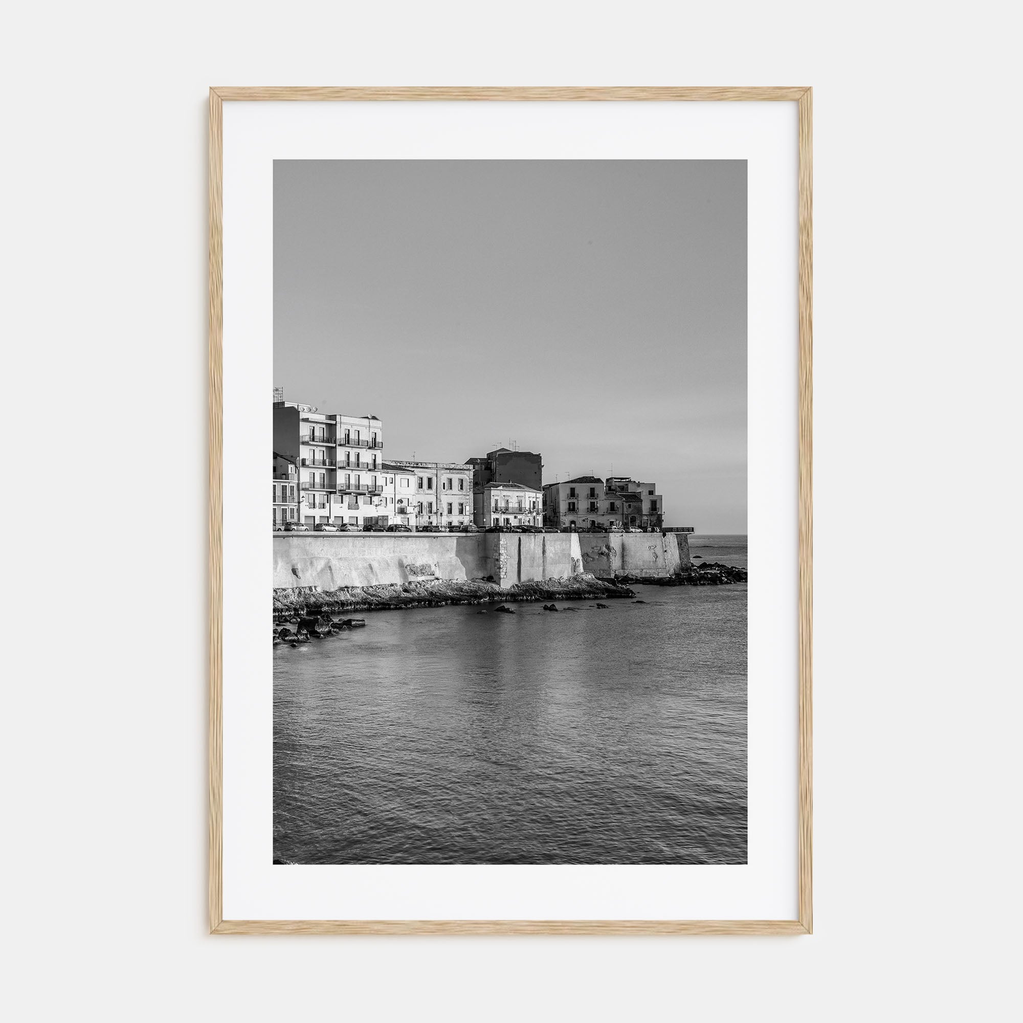 Syracuse, Italy Photo B&W Poster