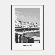 Syracuse, Italy Portrait B&W Poster
