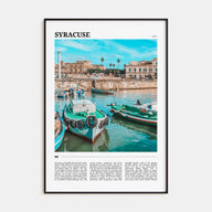 Syracuse, Italy Travel Color Poster