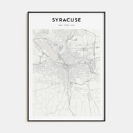 Syracuse, New York Map Portrait Poster