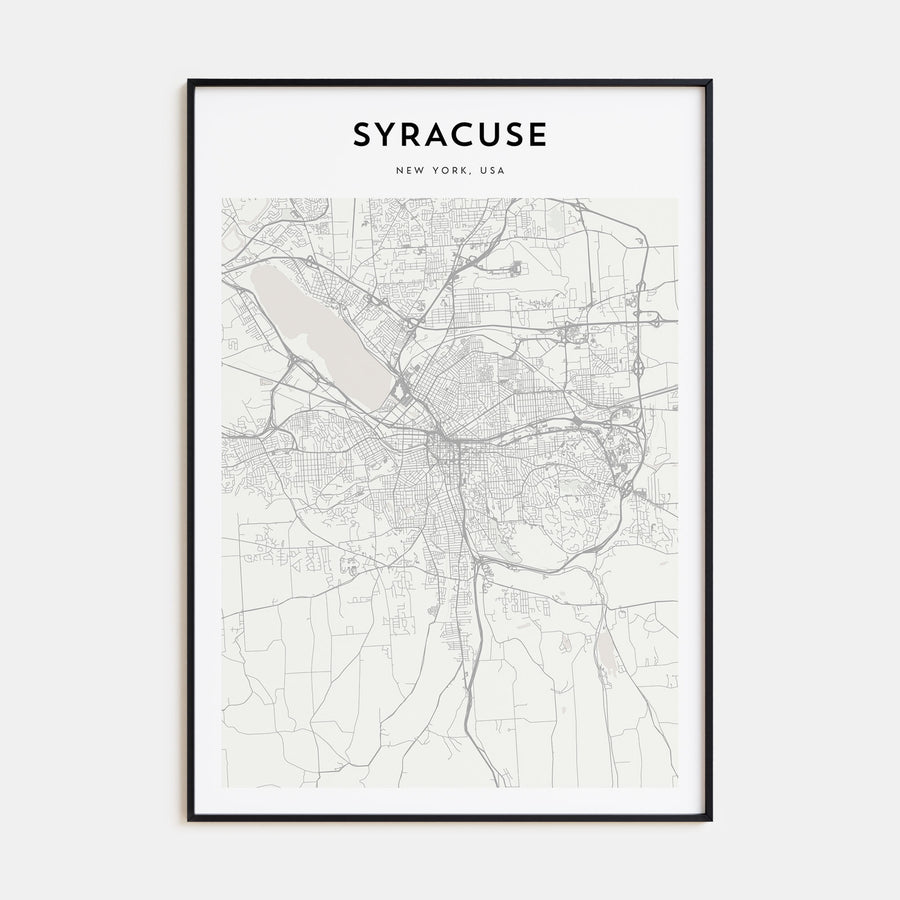 Syracuse, New York Map Portrait Poster