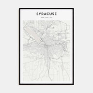 Syracuse, New York Map Portrait Poster