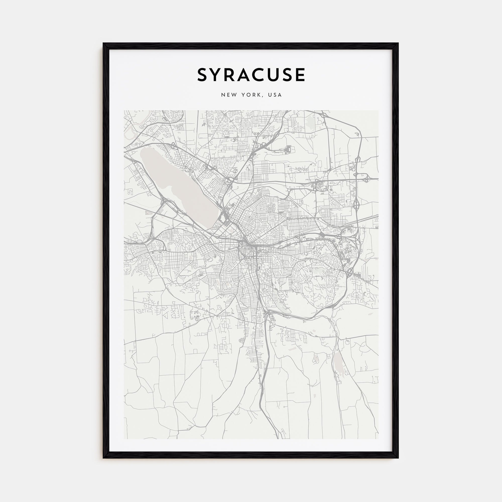 Syracuse, New York Map Portrait Poster
