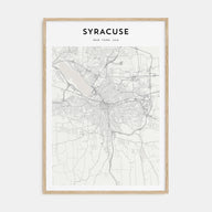 Syracuse, New York Map Portrait Poster