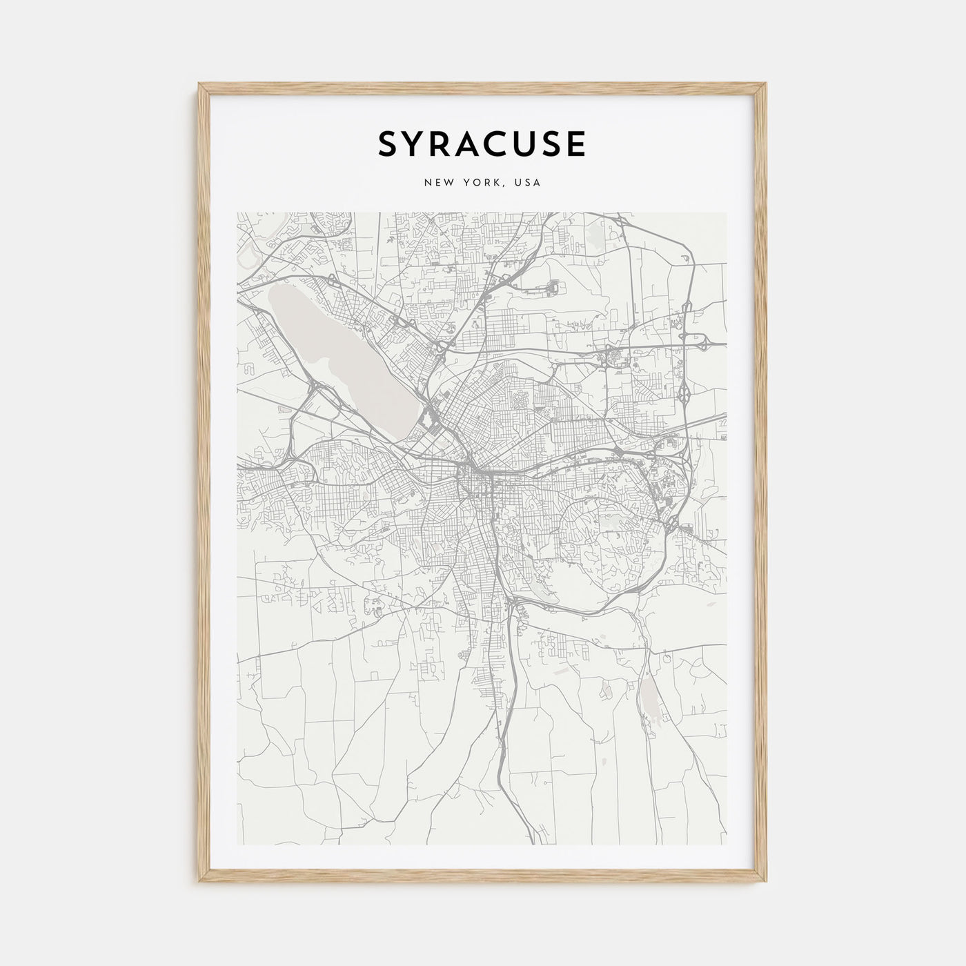 Syracuse, New York Map Portrait Poster