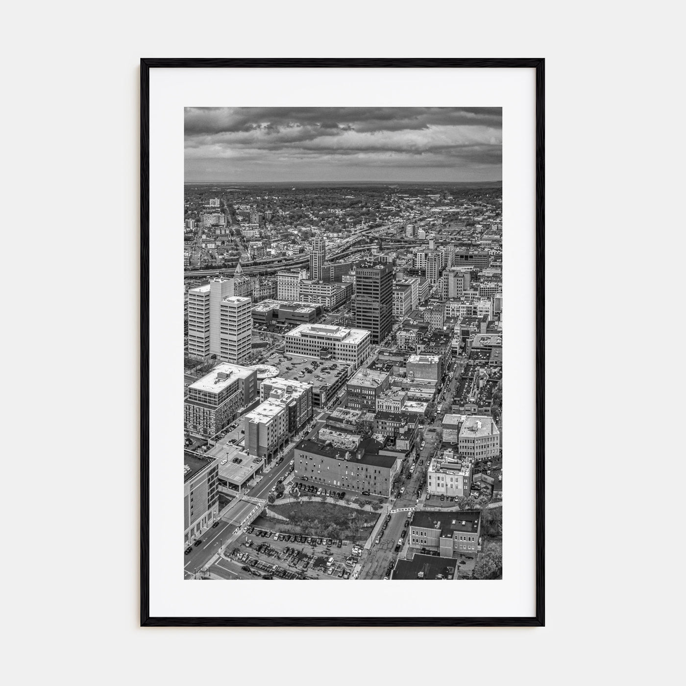 Syracuse, New York Photo B&W Poster