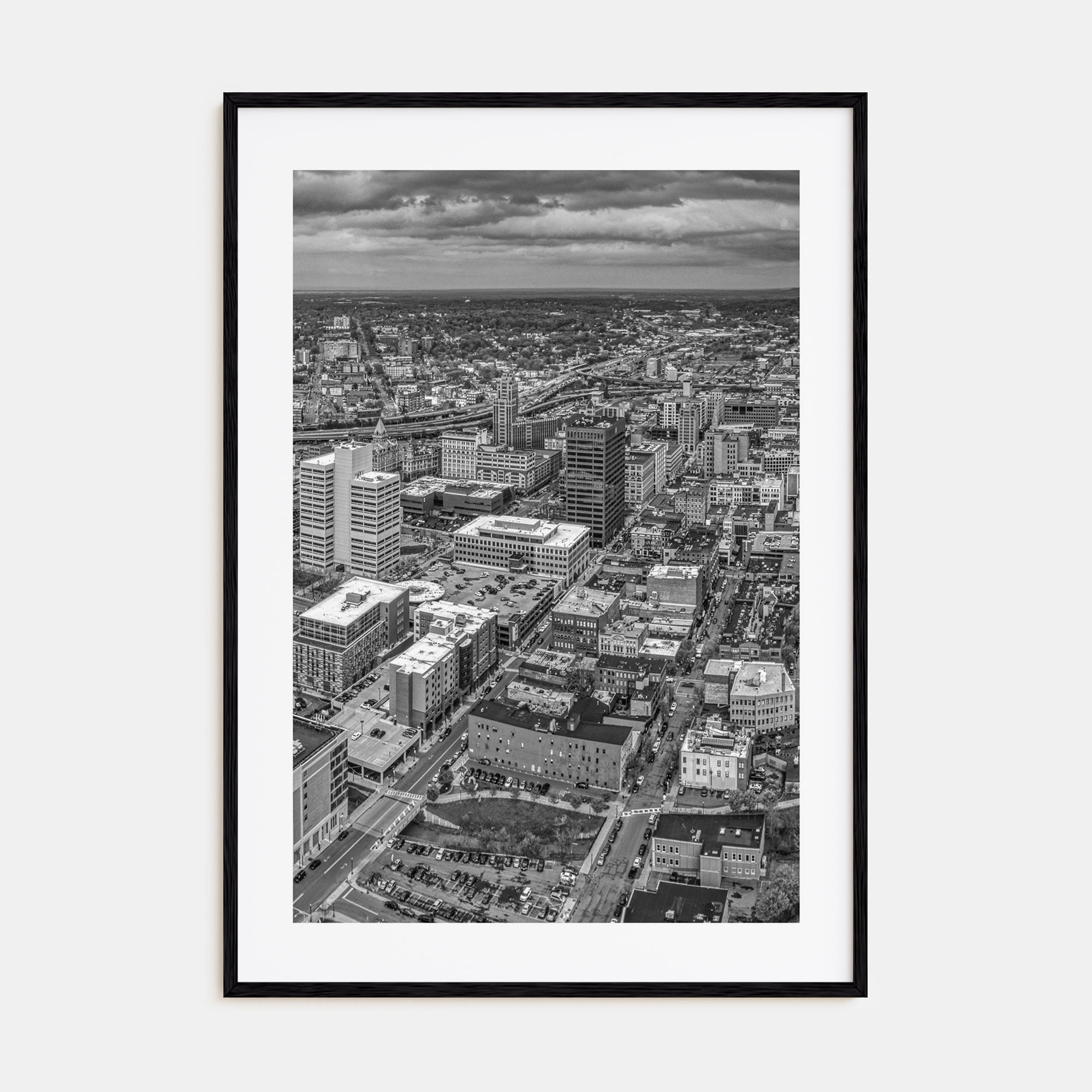 Syracuse, New York Photo B&W Poster