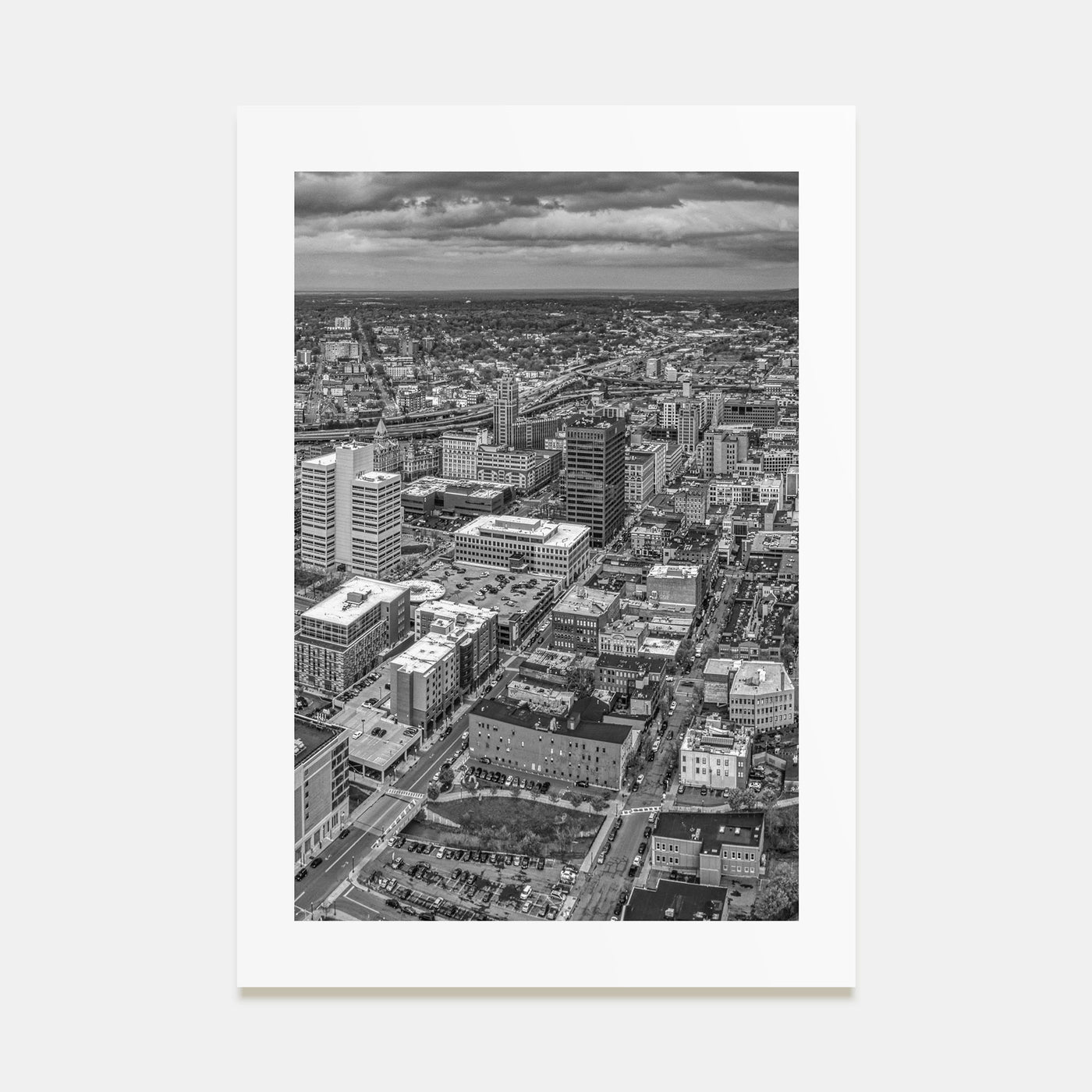 Syracuse, New York Photo B&W Poster