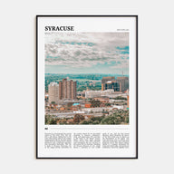 Syracuse, New York Travel Color Poster