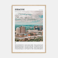 Syracuse, New York Travel Color Poster