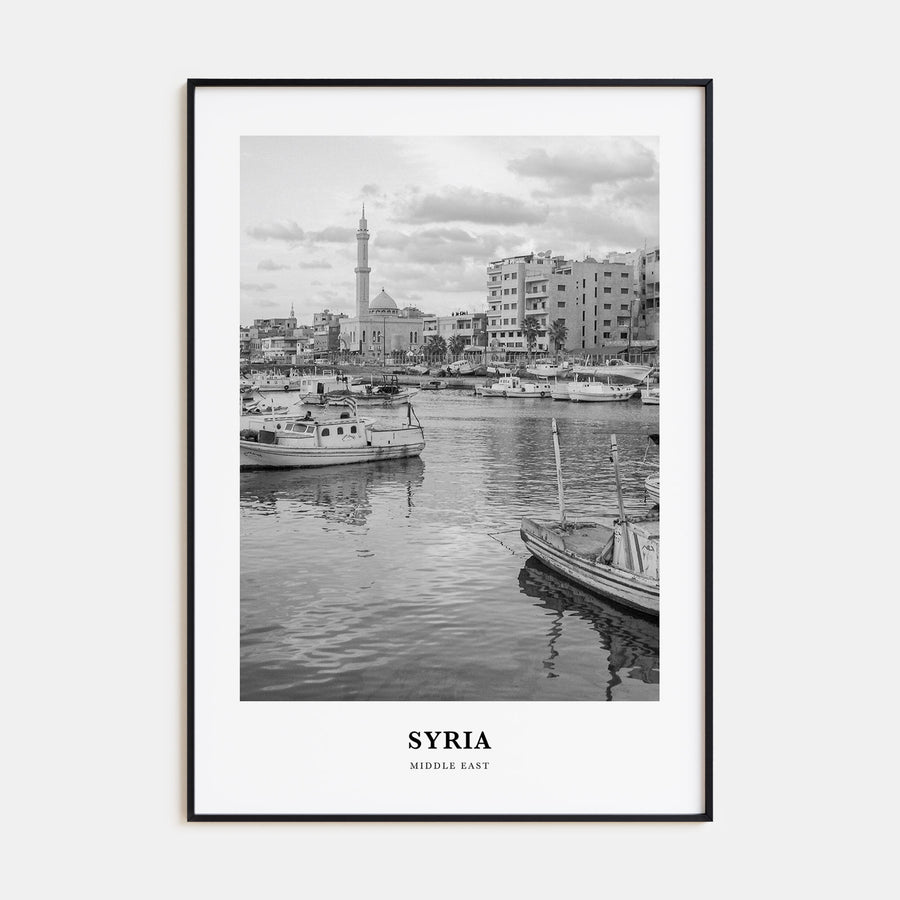 Syria Portrait B&W Poster