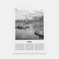 Syria Travel B&W Poster