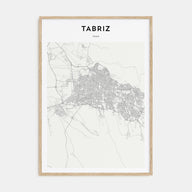 Tabriz Map Portrait Poster