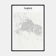 Tabriz Map Portrait Poster