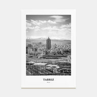 Tabriz Portrait B&W Poster