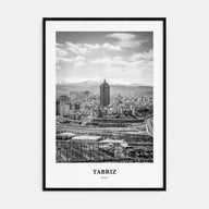 Tabriz Portrait B&W Poster