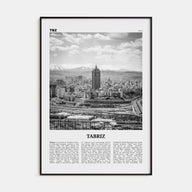 Tabriz Travel B&W Poster