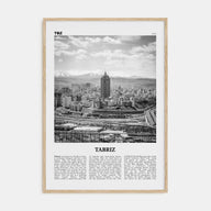 Tabriz Travel B&W Poster
