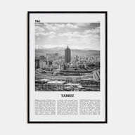 Tabriz Travel B&W Poster