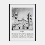 Tacna Travel B&W Poster