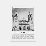 Tacna Travel B&W Poster