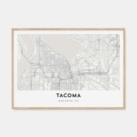 Tacoma Map Landscape Poster