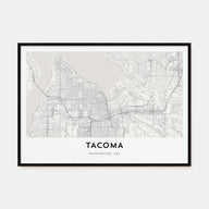 Tacoma Map Landscape Poster
