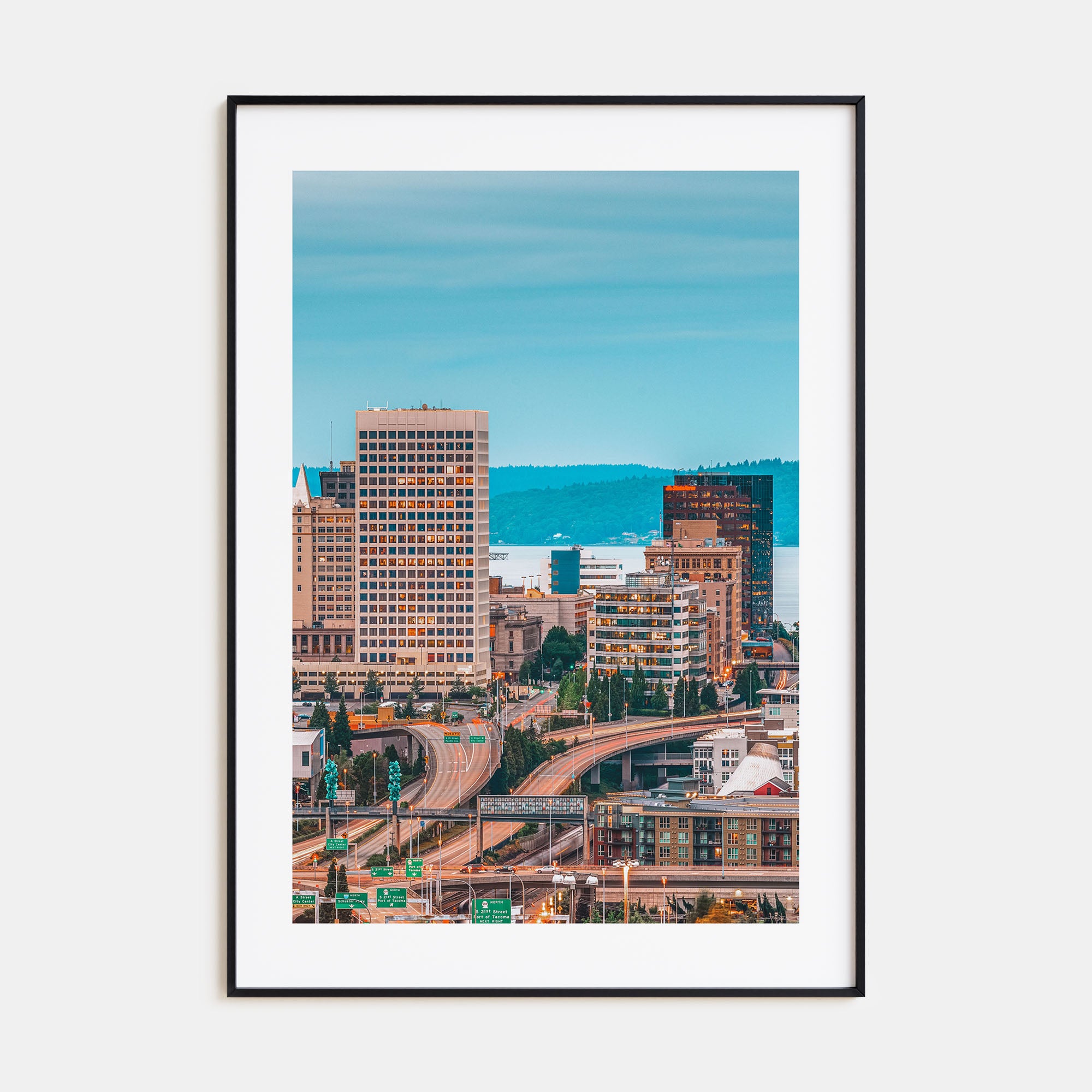 Tacoma Photo Color Poster